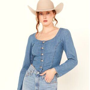 NWT Levi's®  Daryn Corset Blouse - Dolly Blue